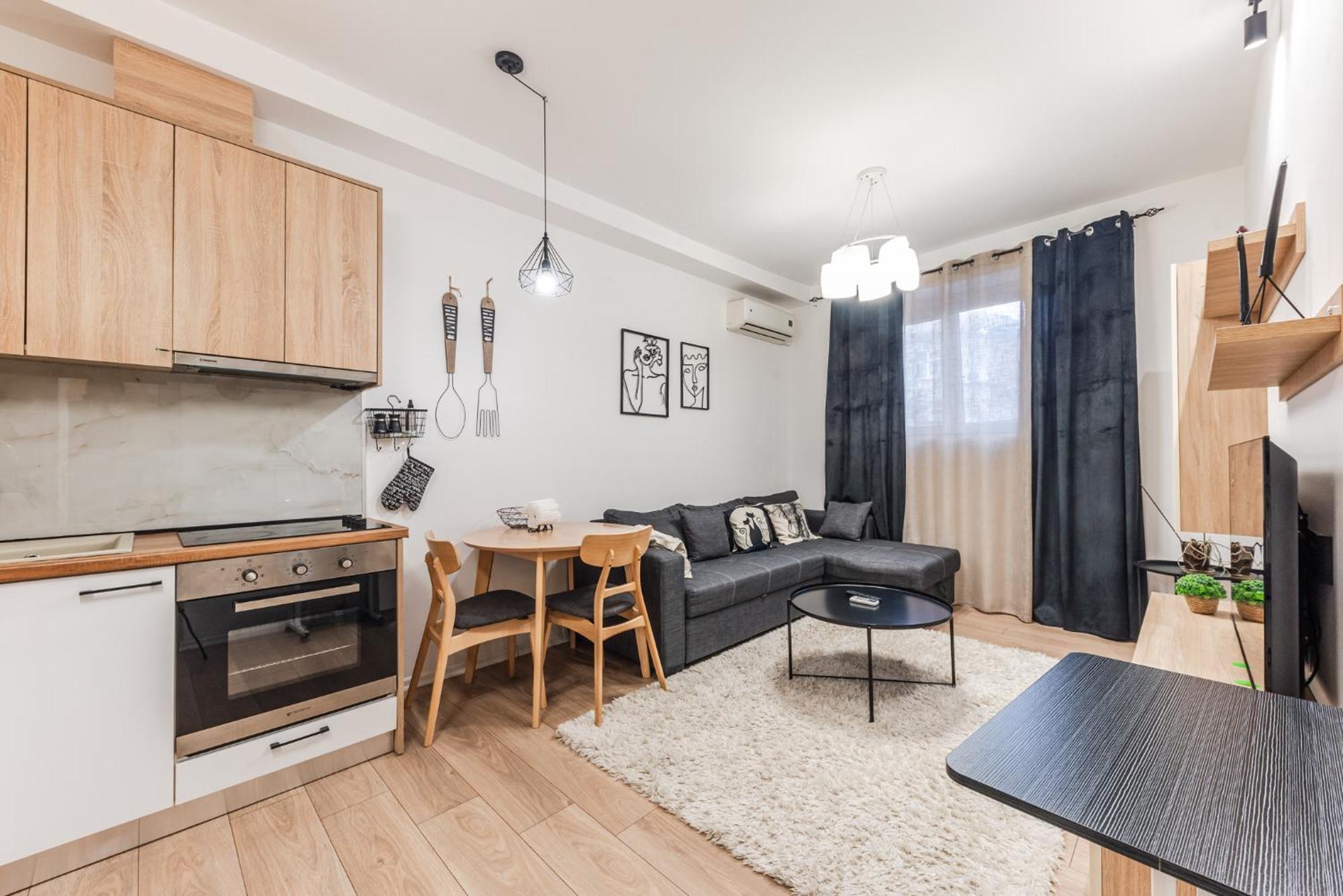 Noir Apartment By Kondo Stays Tirana Buitenkant foto